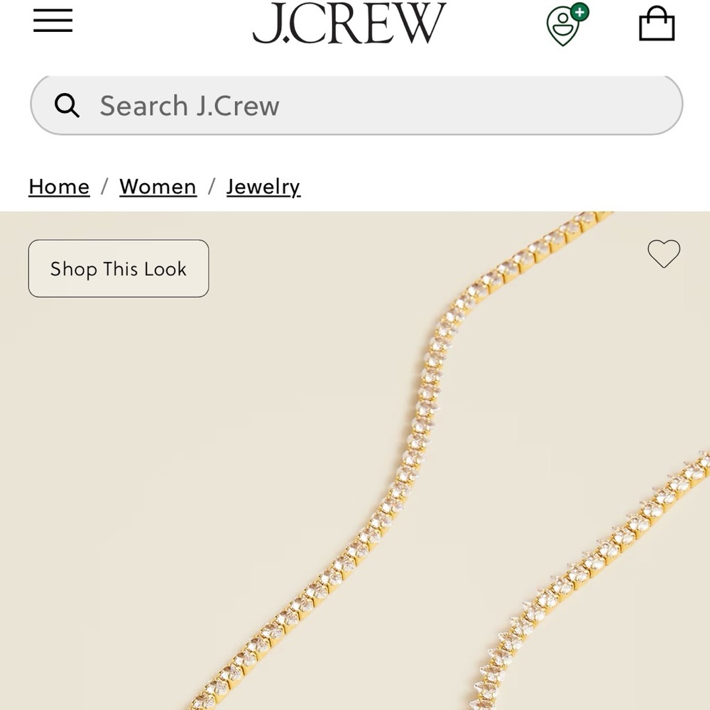 JCREW CZ tennis necklace - Picture 2 of 6